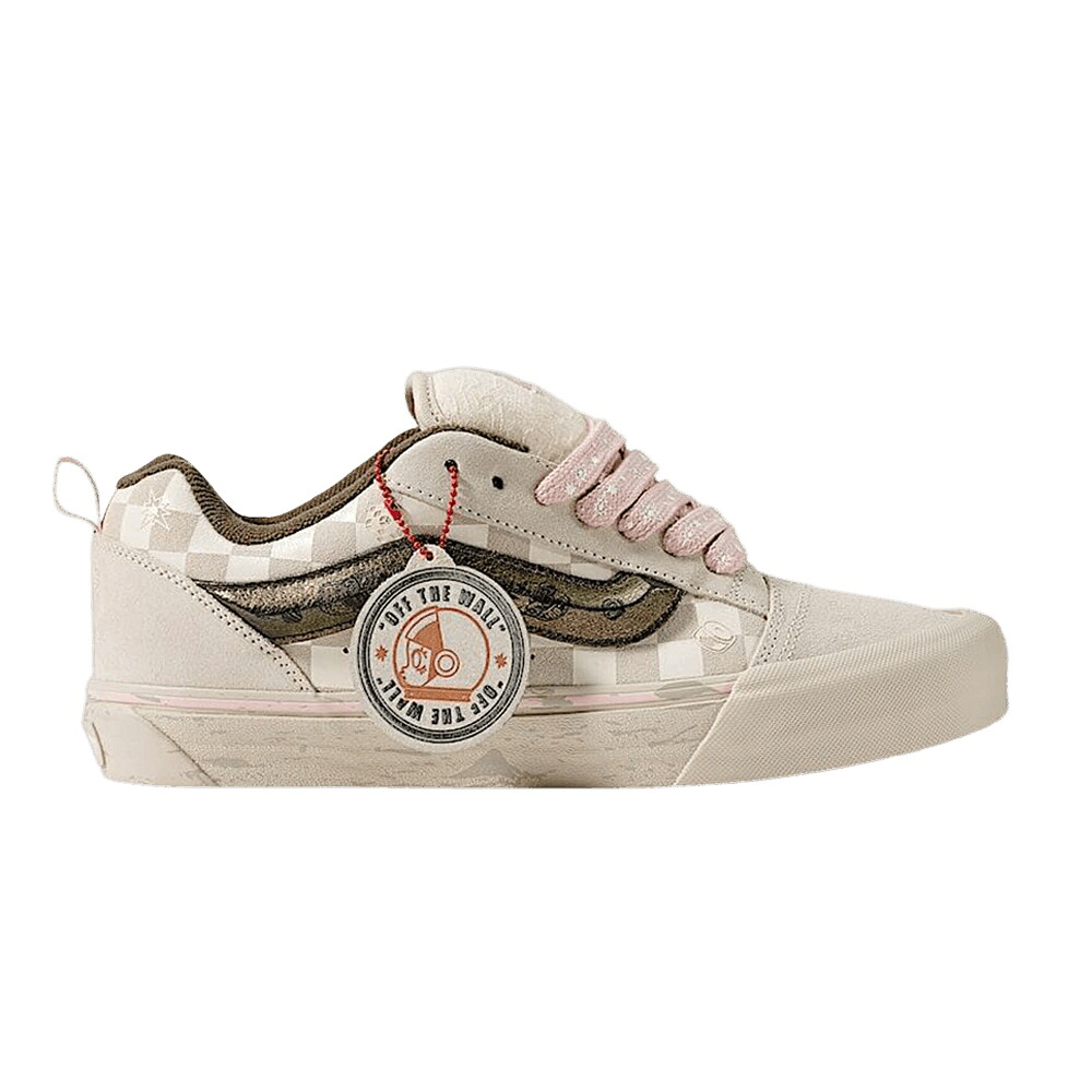 ヴァンズ バンズ ベージュ ローズ ピンク 'OATMEAL BEIGE' スニーカー メンズ VANS SPACE MOLLY X KNU SKOOL / OATMEAL BEIGE SEPIA ROSE PINK｜スニケス