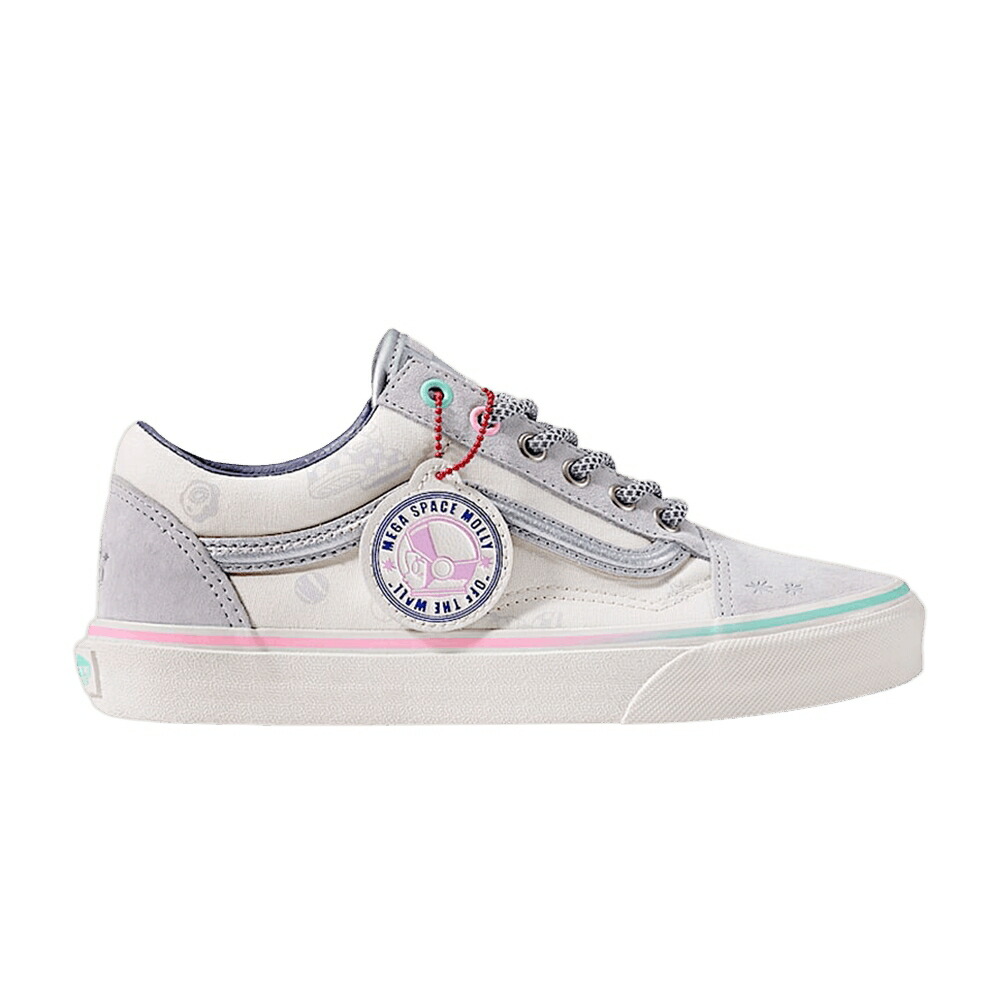 ヴァンズ バンズ 白色 ホワイト 灰色 グレー オールドスクール REFLECTIVE MARSHMALLOW スニーカー メンズ VANS SPACE MOLLY X OLD SKOOL / MARSHMALLOW WHITE GREY