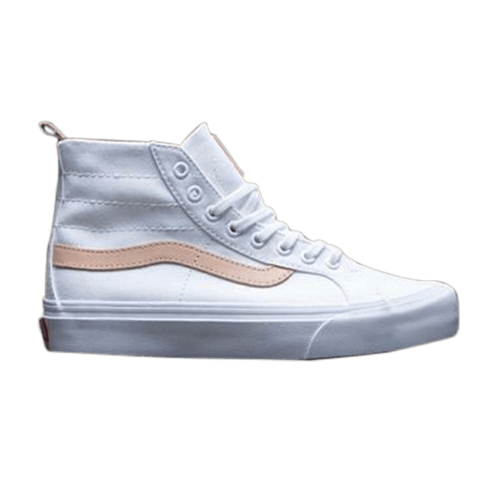 ヴァンズ バンズ スケートハイ 白色 ホワイト 'WHITE AMBER' スニーカー メンズ VANS LEILA HURST X SK8-HI 138 DECON / WHITE AMBER｜スニケス