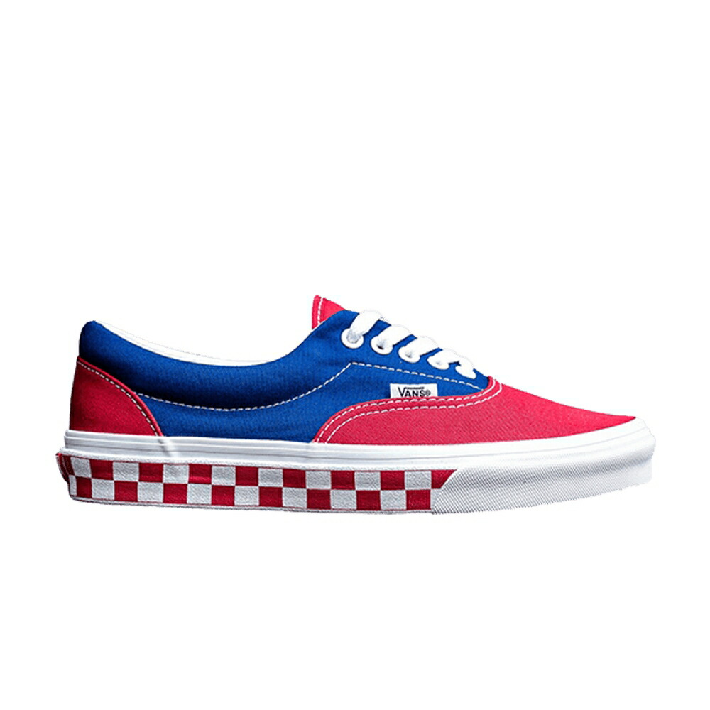 ヴァンズ バンズ 青碧 青碧 赤 赤いこと \u0027BMX CHECKERBOARD\u0027 スニーカー メンズ VANS ERA / TRUE BLUE RED