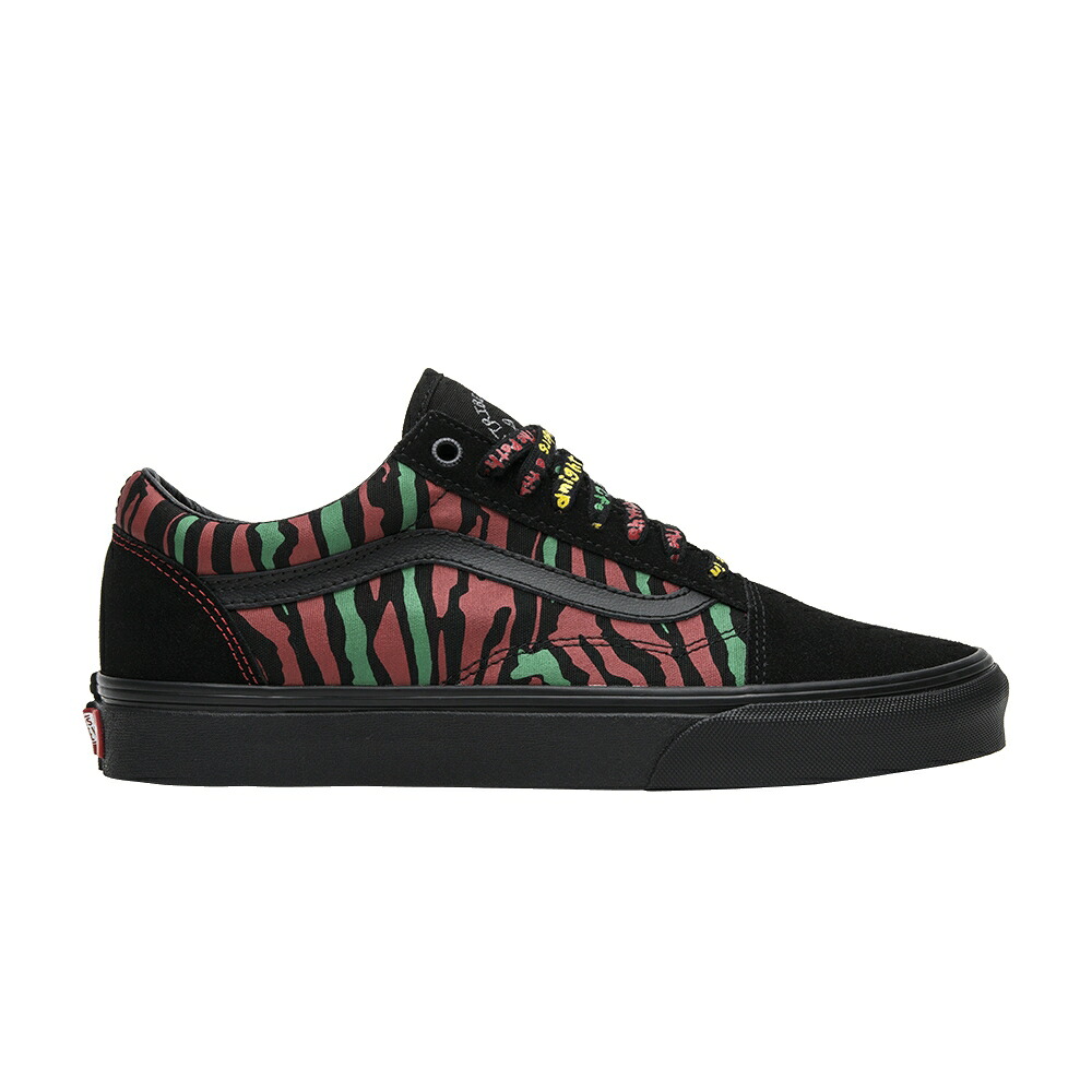 ヴァンズ バンズ 虎前日 黒いこと 黒いこと 年寄りの学院 \u0027STRIPES\u0027 スニーカー メンズ VANS A TRIBE CALLED QUEST X OLD SKOOL / BLACK