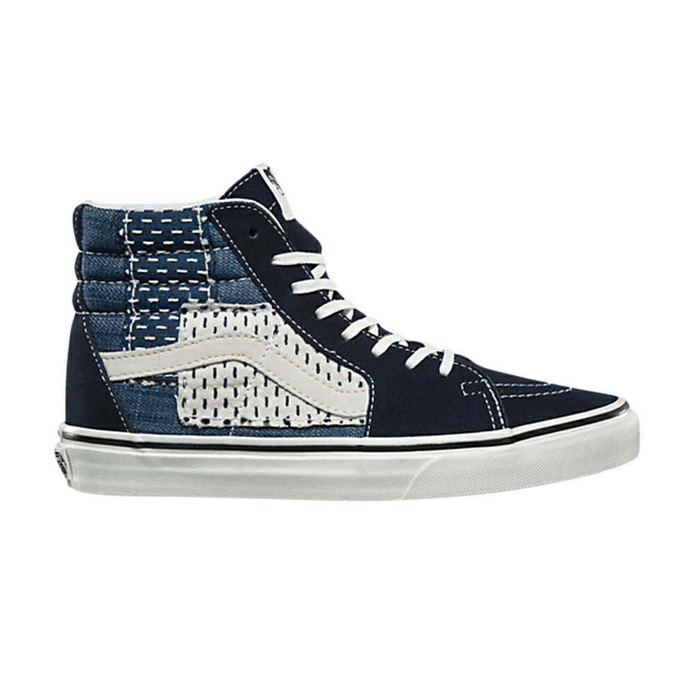 ヴァンズ バンズ スケートハイ 青色 ブルー 白色 ホワイト \'PATCHWORK\' スニーカー メンズ VANS SK8-HI / BLUE TRUE WHITE｜スニケス