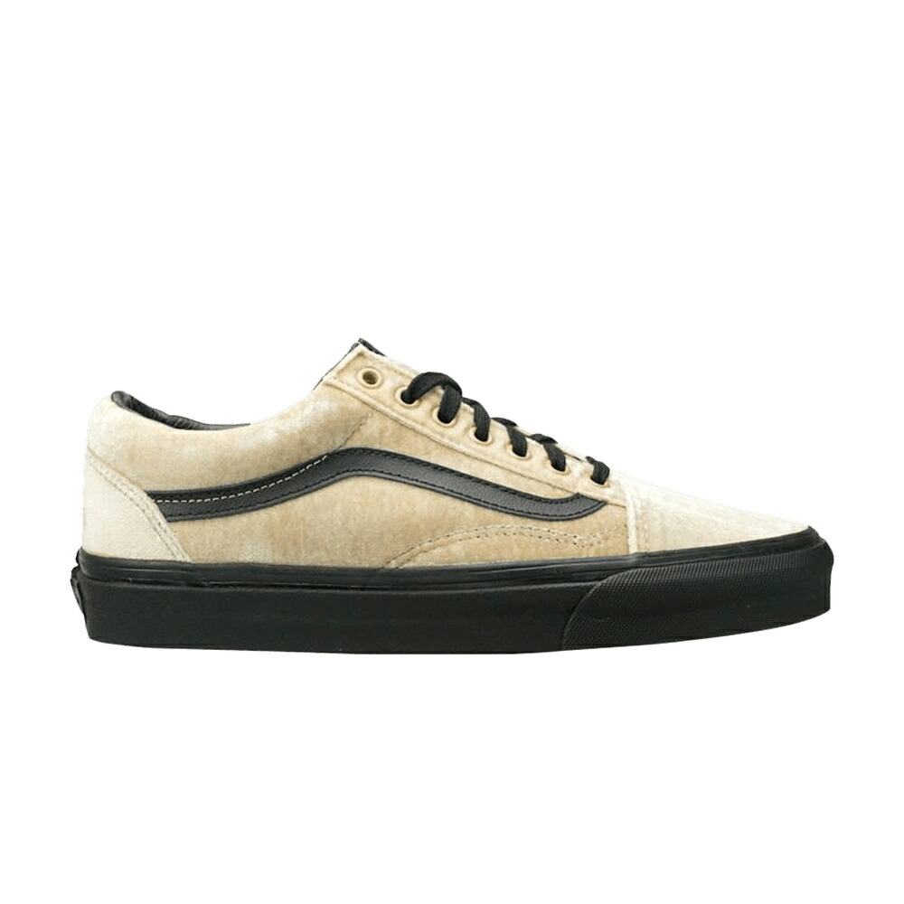 ヴァンズ バンズ 黒色 ブラック オールドスクール 'VELVET' スニーカー メンズ VANS OLD SKOOL / TAN BLACK|スニケス