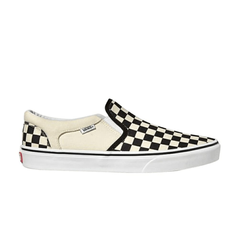 ヴァンズ バンズ 黒色 ブラック ナチュラル \'CHECKERBOARD\' スニーカー メンズ VANS ASHER / BLACK NATURAL｜スニケス