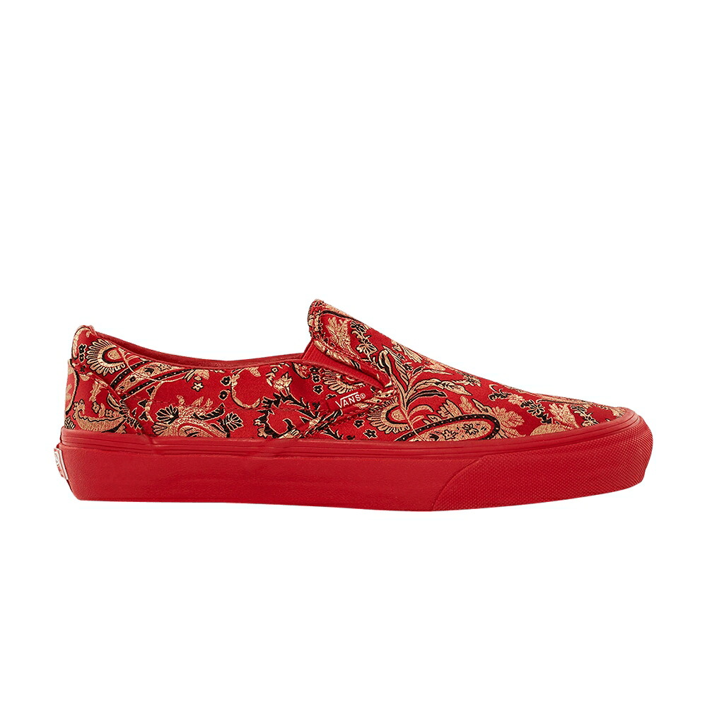ヴァンズ バンズ スリッポン 赤 赤いこと \u0027QI RED\u0027 スニーカー メンズ VANS OPENING CEREMONY X SLIP-ON LX PAO II / RED
