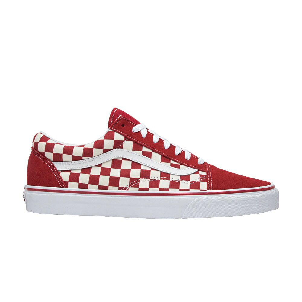 ヴァンズ バンズ 赤 赤いこと 白いこと 白いこと 年寄りの学校 \u0027RED CHECKERBOARD\u0027 スニーカー メンズ VANS OLD SKOOL / RED WHITE