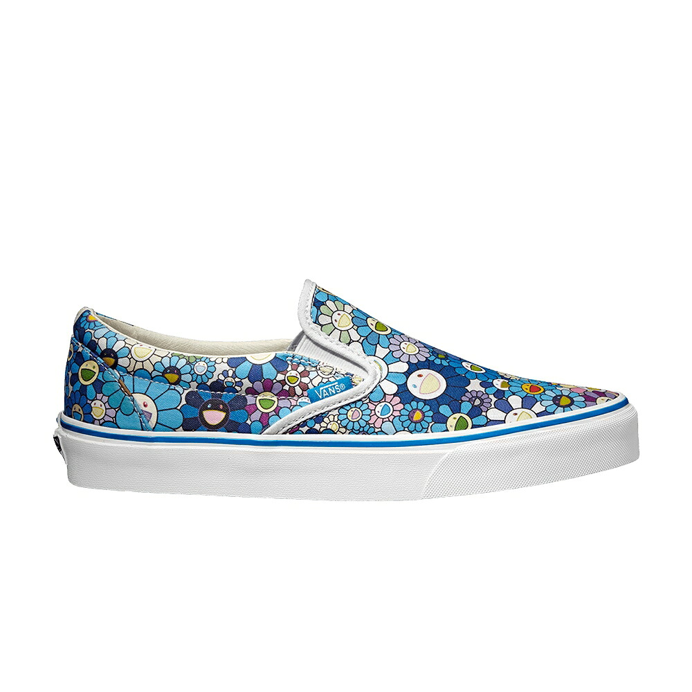 ヴァンズ バンズ 古典派音楽 スリッポン 青味 青み \u0027BLUE FLOWER\u0027 スニーカー メンズ VANS TAKASHI MURAKAMI CLASSIC SLIP-ON LX / BLUE