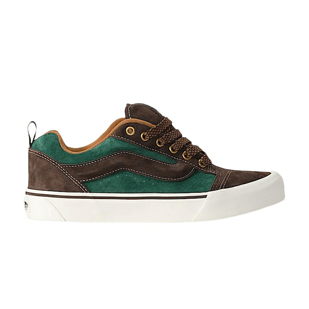 ヴァンズ バンズ 茶色 ブラウン 緑 グリーン BROWN GREEN スニーカー メンズ VANS KNU-SKOOL / BROWN GREEN