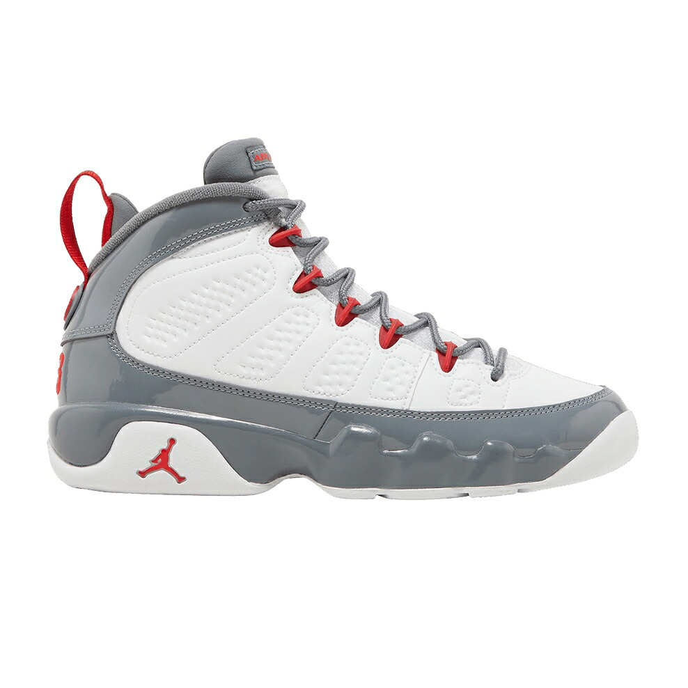 ナイキ 白色 ホワイト クール 灰色 グレー ファイア 赤 レッド エアジョーダン 'FIRE RED' ジュニア キッズ AIR JORDAN AIR JORDAN 9 RETRO GS / WHITE COOL GREY FIRE RED ベビー マタニティ スニーカー