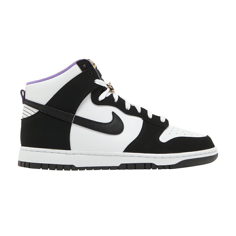 ナイキ メンズ ダンク ハイ プレミアム 黒色 ブラック 白色 ホワイト アクション MEN ダンクハイ WORLD CHAMP スニーカー NIKE DUNK HIGH PREMIUM EMB / BLACK WHITE ACTION GRAPE BLACK