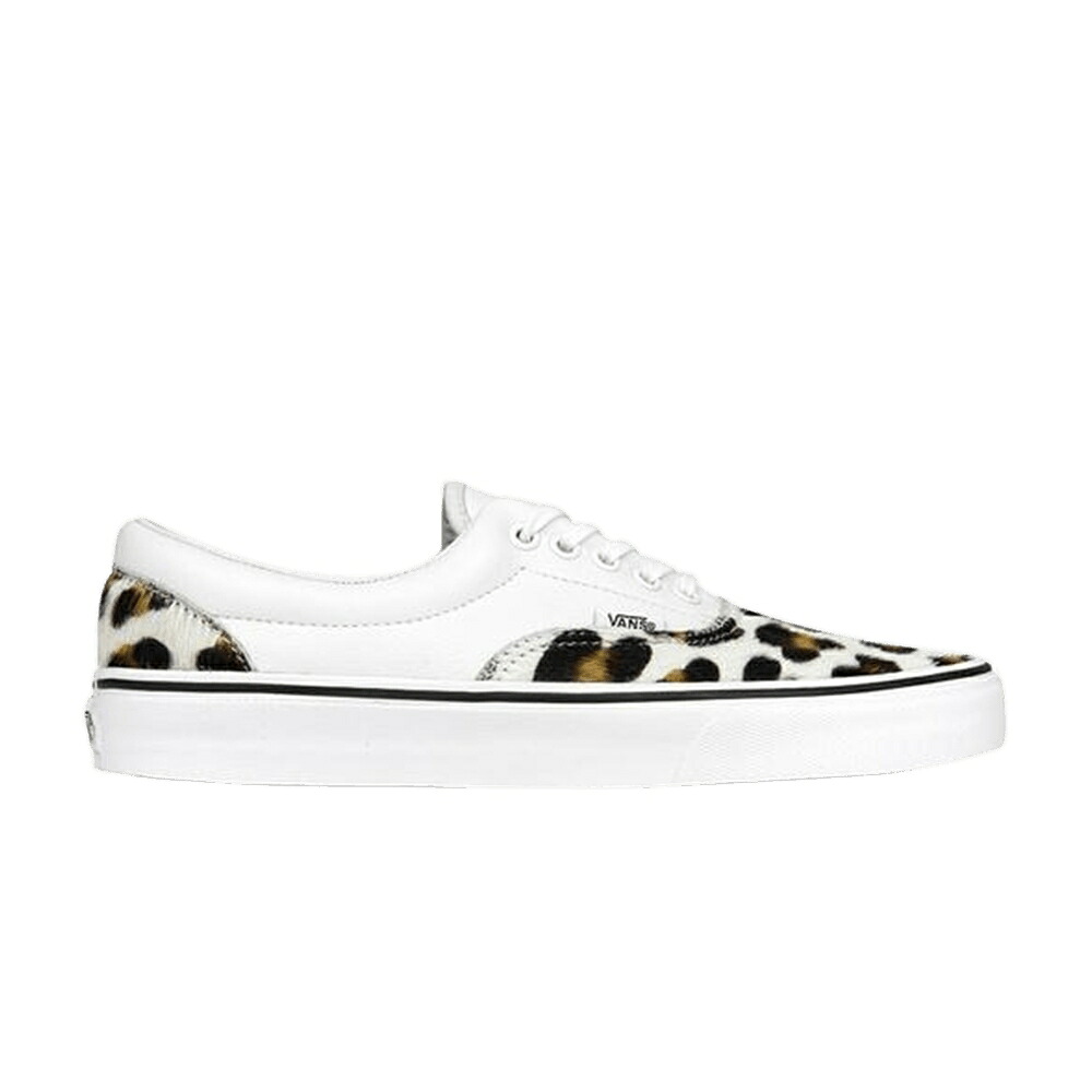 ヴァンズ バンズ ヒョウ柄 レオパード 白色 ホワイト 'CALF HAIR' スニーカー メンズ VANS ERA / LEOPARD TRUE WHITE
