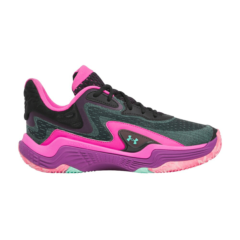 黒色 ブラック 紫 パープル アンダーアーマー 'BLACK PURPLE' スニーカー メンズ UNDER ARMOUR UNDER ARMOUR SPAWN 7 ANDROMEDA / BLACK ANDROMEDA PURPLE COMET|スニケス