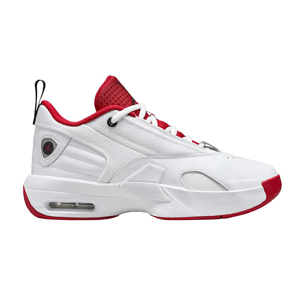ナイキ マックス オーラ 白色 ホワイト 黒色 ブラック 赤 レッド エアジョーダン 'WHITE RED' ジュニア キッズ AIR JORDAN AIR JORDAN MAX AURA 6 GS 'WHITE/BLACK/GYM / WHITE BLACK GYM RED ベビー マタニティ｜スニケス