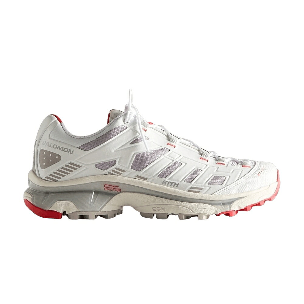 サロモン 寄せ合わせ 白いこと 白いこと \u0027KITHMAS WHITE\u0027 スニーカー メンズ SALOMON KITH X XT-4K COLLECTION - / BRIGHT WHITE ASHES OF ROSES