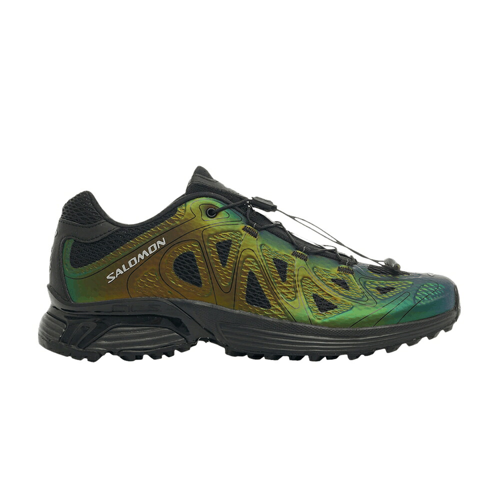 サロモン 黒いこと 黒いこと しろがね色 しろがね色 \u0027IRIDESCENT GREEN\u0027 スニーカー メンズ SALOMON XT-WHISPER VOID / BLACK BLACK SILVER METALLIC X