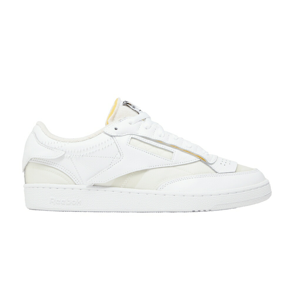 メゾンマルジェラ リーボック クラブ 白色 ホワイト 黒色 ブラック MEMORY WHITE スニーカー メンズ MAISON MARGIELA REEBOK X MAISON MARGIELA CLUB C OF - / FOOTWEAR WHITE BLACK FOOTWEAR