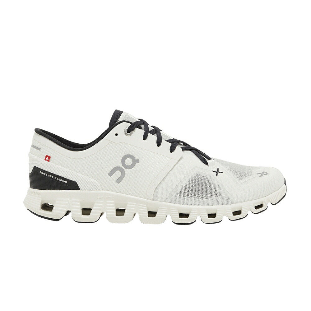 オン 象牙色 黒いこと 黒いこと \u0027IVORY BLACK\u0027 スニーカー メンズ ON CLOUD X 3 / IVORY BLACK