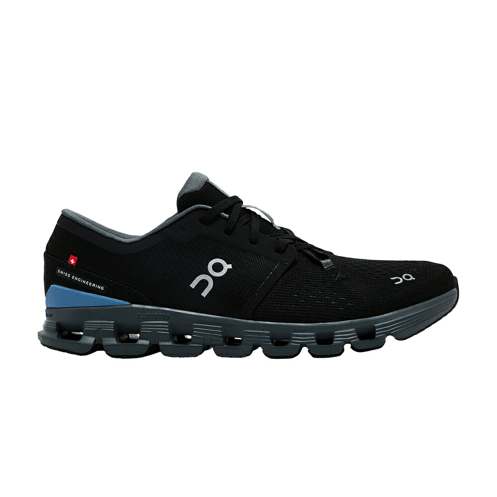 オン 黒色 ブラック 'BLACK CHAMBRAY' スニーカー メンズ ON CLOUD X 4 / BLACK CHAMBRAY|スニケス