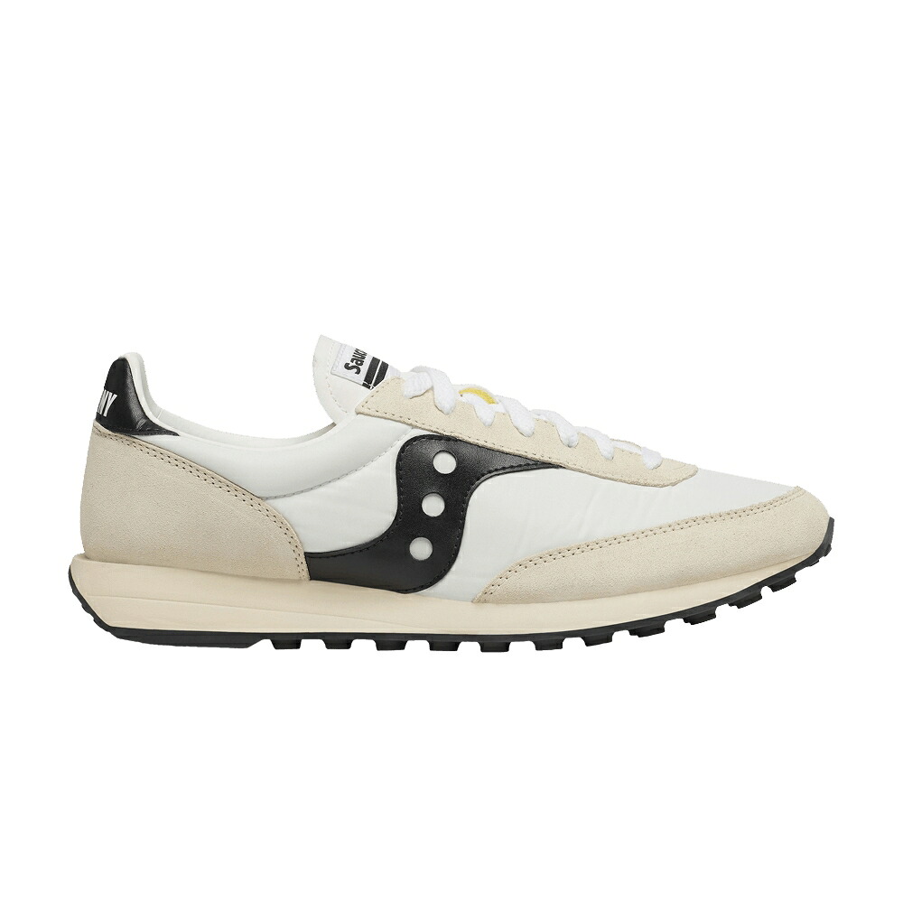 サッカニー 調教師 白いこと 白いこと 黒いこと 黒いこと \u0027WHITE BLACK\u0027 スニーカー メンズ SAUCONY TRAINER 80 / WHITE BLACK 靴-スニーカー-メンズ靴