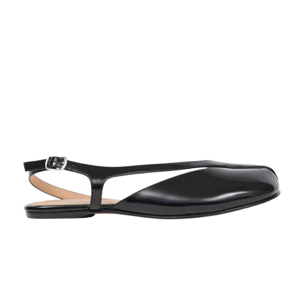 メゾンマルジェラ 黒いこと 黒いこと \u0027BLACK\u0027 スニーカー レディース MAISON MARGIELA MAISON MARGIELA WMNS TABI FLAT SLINGBACK SANDAL / BLACK