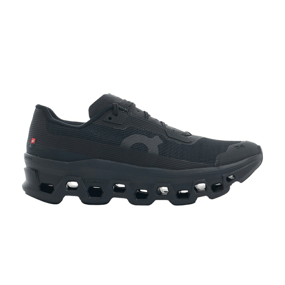 オン 黒色 ブラック 'BLACK' スニーカー レディース ON WMNS CLOUDMONSTER VOID / BLACK BLACK