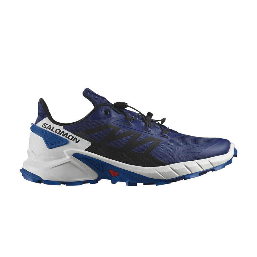 サロモン 青色 ブルー 黒色 ブラック BLUE LAPIS スニーカー メンズ SALOMON SUPERCROSS 4 / BLUE PRINT BLACK LAPIS