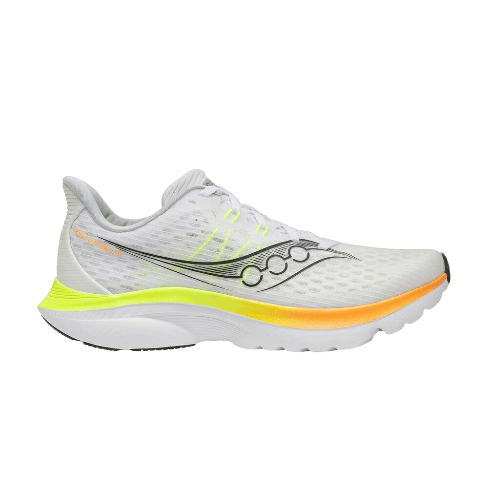 サッカニー 白色 ホワイト 'WHITE CITRON' スニーカー メンズ SAUCONY KINVARA 16 / WHITE CITRON