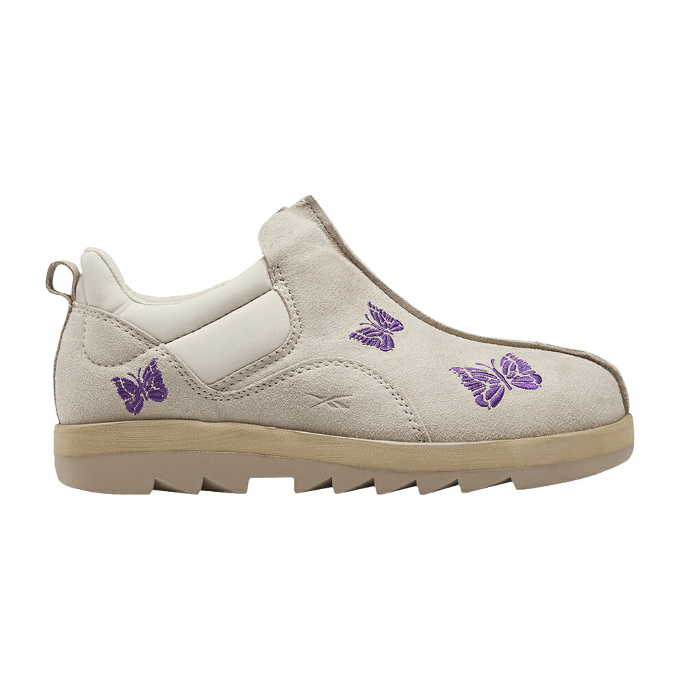 リーボック 今めかしい ベージュ 砂色 真砂 \u0027BEIGE PURPLE\u0027 スニーカー メンズ REEBOK NEEDLES X BEATNIK / MODERN BEIGE SAND BEIGE EXTREME メンズ靴-スニーカー-靴