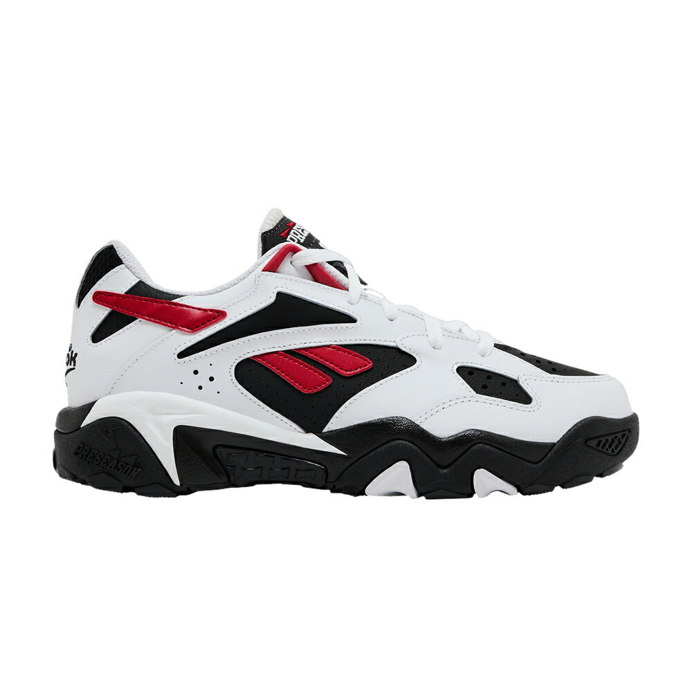 リーボック 白色 ホワイト ナイト 黒色 ブラック WHITE RED スニーカー メンズ REEBOK PRESEASON 94 LOW FLASH / FOOTWEAR WHITE NIGHT BLACK FLASH