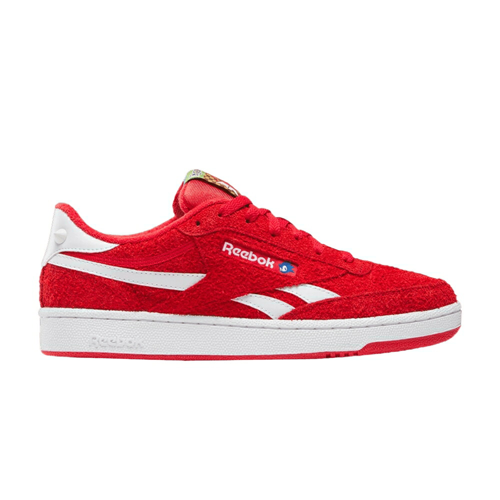 リーボック 野球クラブ 赤 赤いこと 白いこと 白いこと \u0027KNUCKLES\u0027 スニーカー メンズ REEBOK SONIC THE HEDGEHOG 3 X CLUB C REVENGE / RED WHITE RED