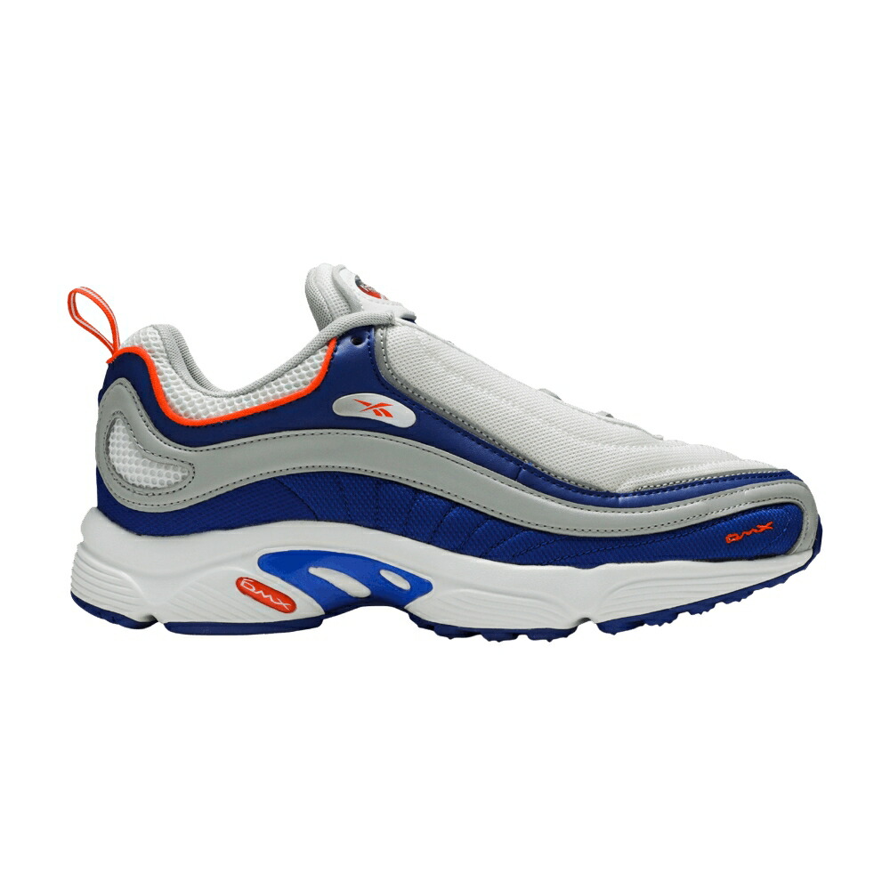 リーボック 白色 ホワイト 青色 ブルー 灰色 グレー BLUE MOVE スニーカー メンズ REEBOK DAYTONA DMX / WHITE BLUE MOVE SKULL GREY
