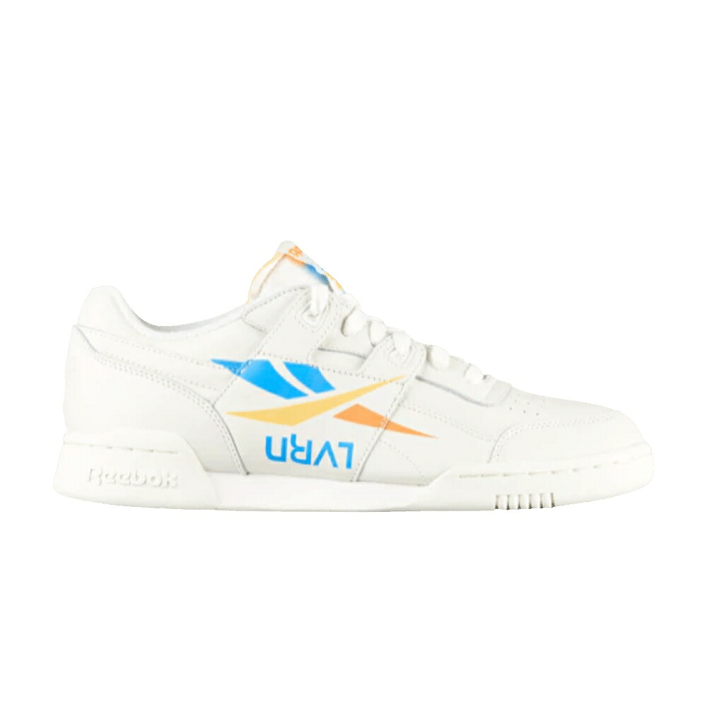 リーボック ワークアウト 白色 ホワイト 青色 ブルー 黄色 イエロー 'ATLANTA' スニーカー メンズ REEBOK LVRN X WORKOUT PLUS 3AM / WHITE BLUE YELLOW