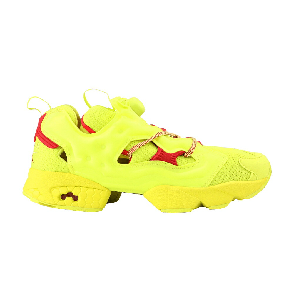 リーボック 緑 緑であること 赤 赤いこと インスタポンプフューリー \u0027PACKERS\u0027 スニーカー メンズ REEBOK INSTAPUMP FURY OG / HYPER GREEN RBK RED