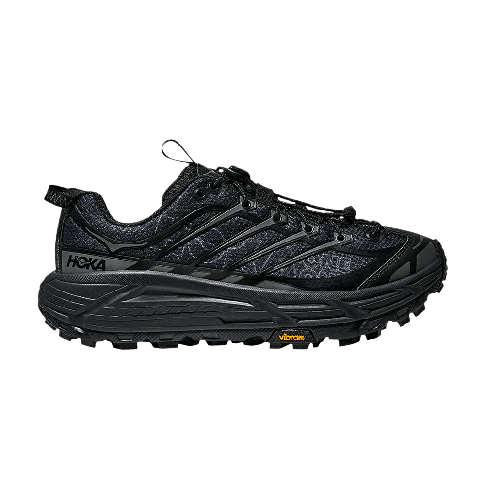 黒いこと 黒いこと \u0027WORDMARK ORBIT\u0027 スニーカー メンズ HOKA MAFATE THREE2 OUTER / BLACK OUTER ORBIT