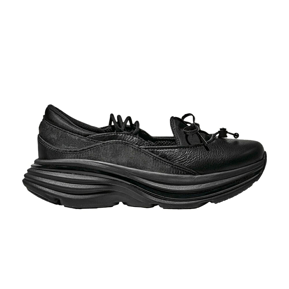 黒色 ブラック 'BLACK' スニーカー メンズ HOKA BONDI MARY JANE / BLACK