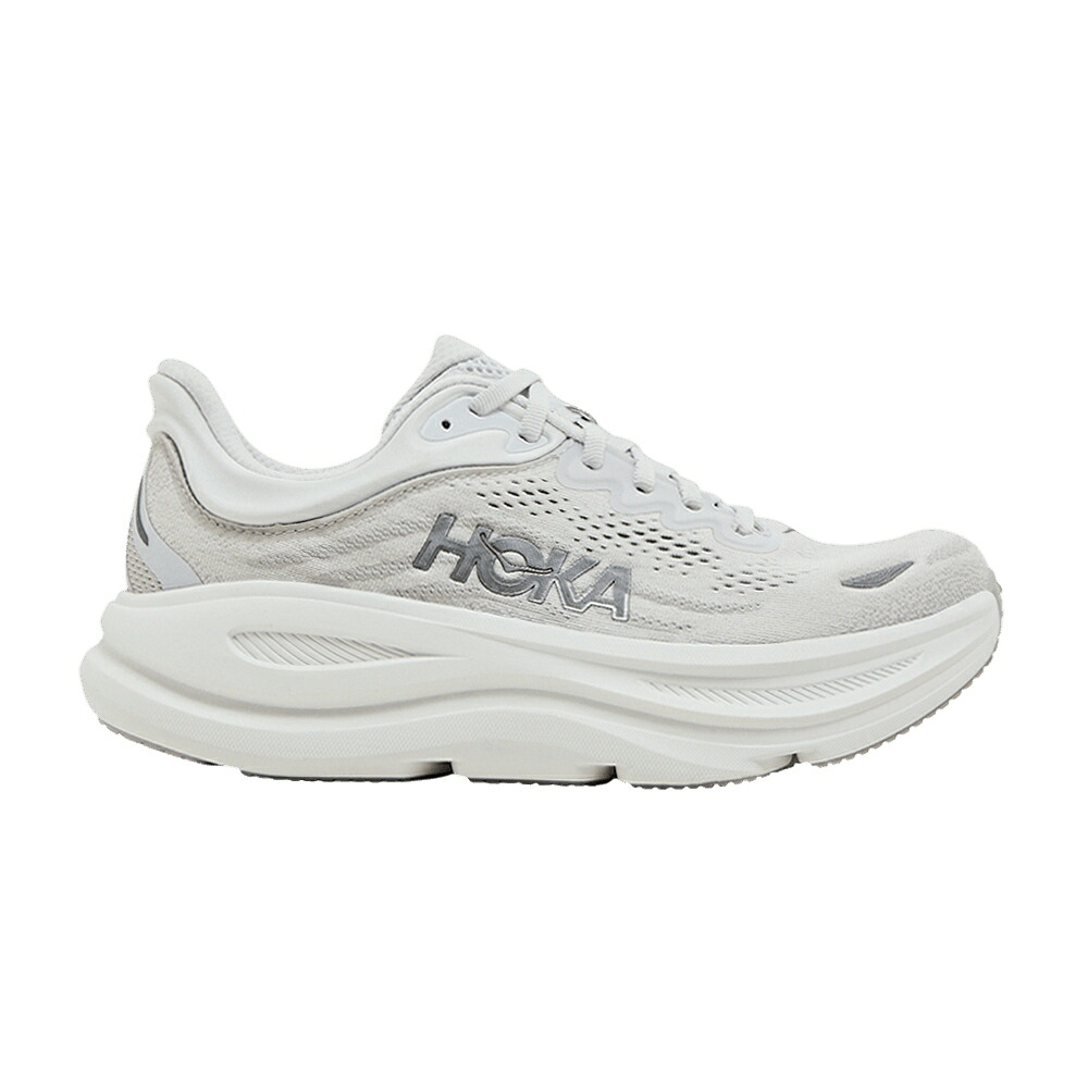 銀色 シルバー 'STARDUST SILVER' スニーカー レディース HOKA WMNS BONDI 9 / STARDUST SILVER|スニケス