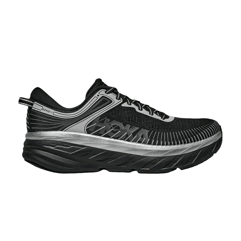 黒いこと 黒いこと \u0027STEALTH STARDUST\u0027 スニーカー メンズ HOKA BONDI 7 BLACK / BLACK STARDUST