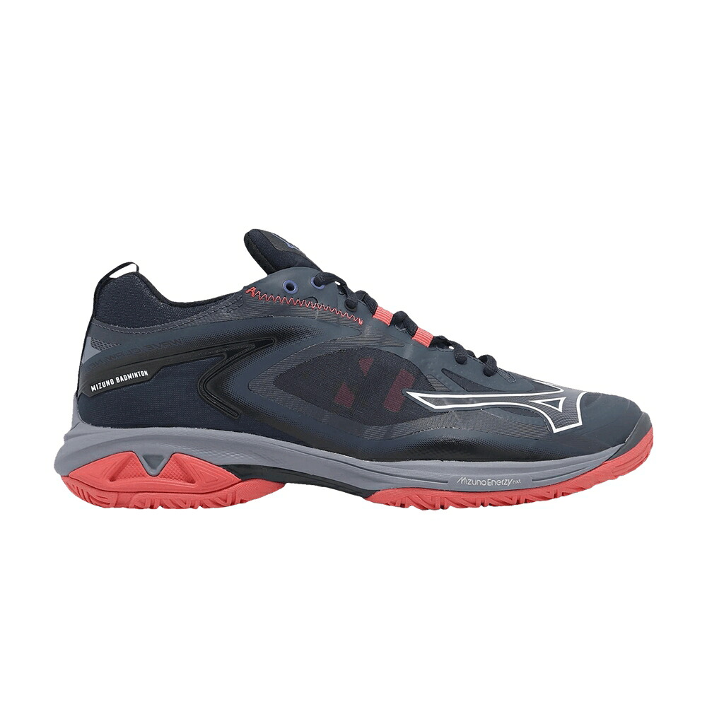 ミズノ 縮くれる ウェイブ ネオ 紺色 米国海軍 さくら色 \u0027NAVY PINK\u0027 スニーカー メンズ MIZUNO WAVE CLAW NEO 3 WIDE / NAVY PINK