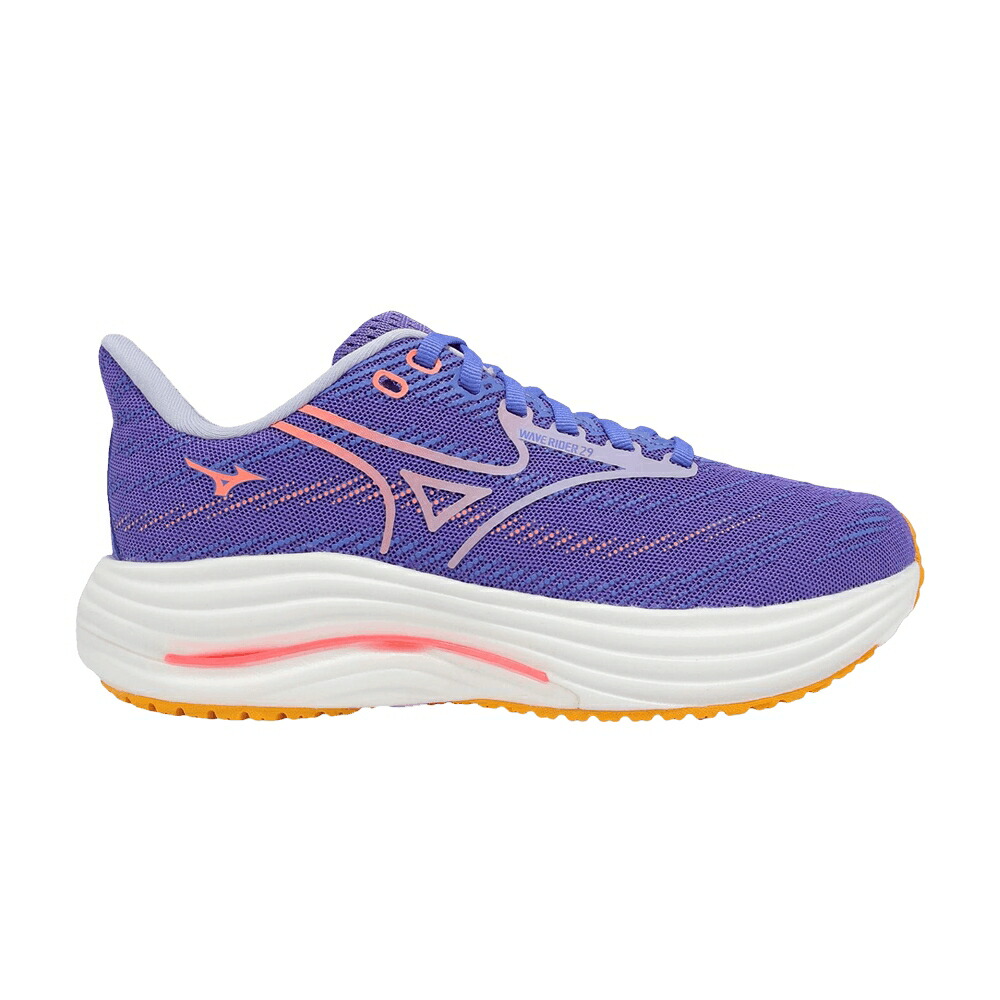 ミズノ ウェーブ ウェイブ 紫 パープル 白色 ホワイト ピンク 'PURPLE PINK' スニーカー レディース MIZUNO WMNS WAVE RIDER 29 SUPER WIDE / PURPLE WHITE PINK