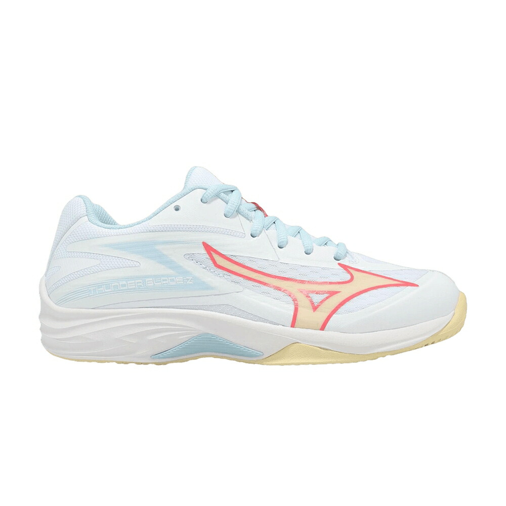 ミズノ サンダー 白色 ホワイト WHITE BANANA スニーカー レディース MIZUNO WMNS THUNDER BLADE Z CALYPSO CORAL PALE / WHITE CALYPSO CORAL PALE BANANA
