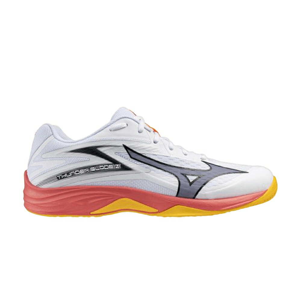 ミズノ サンダー 白色 ホワイト WHITE CITRUS スニーカー メンズ MIZUNO THUNDER BLADE Z FIERY CORAL / WHITE FIERY CORAL CITRUS