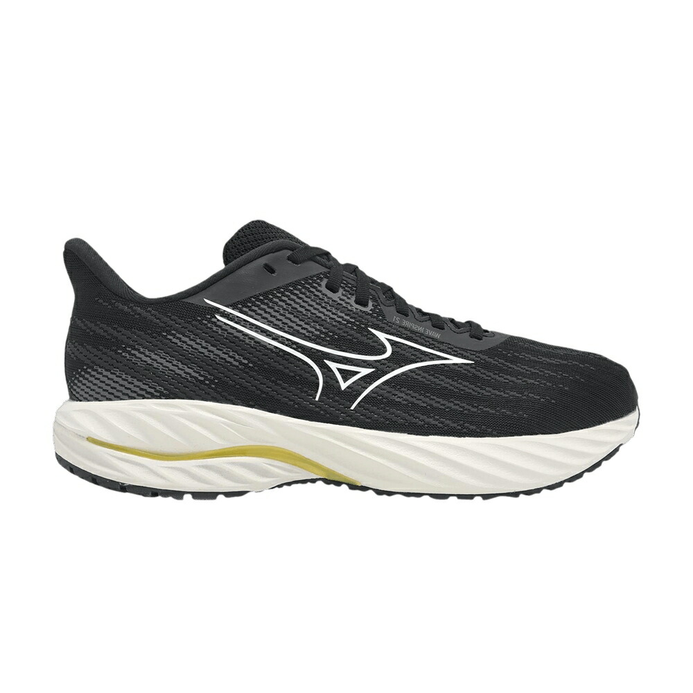ミズノ ウェーブ ウェイブ 黒色 ブラック 白色 ホワイト BLACK WHITE スニーカー メンズ MIZUNO WAVE INSPIRE 21 SUPER WIDE / BLACK WHITE