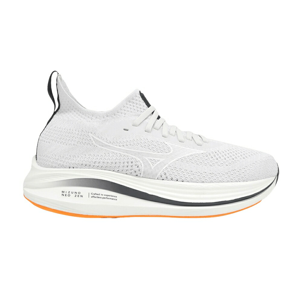 ミズノ ネオ 灰色 グレー 白色 ホワイト 橙 オレンジ 'LIGHT ORANGE' スニーカー メンズ MIZUNO NEO ZEN GREY WHITE / LIGHT GREY WHITE ORANGE