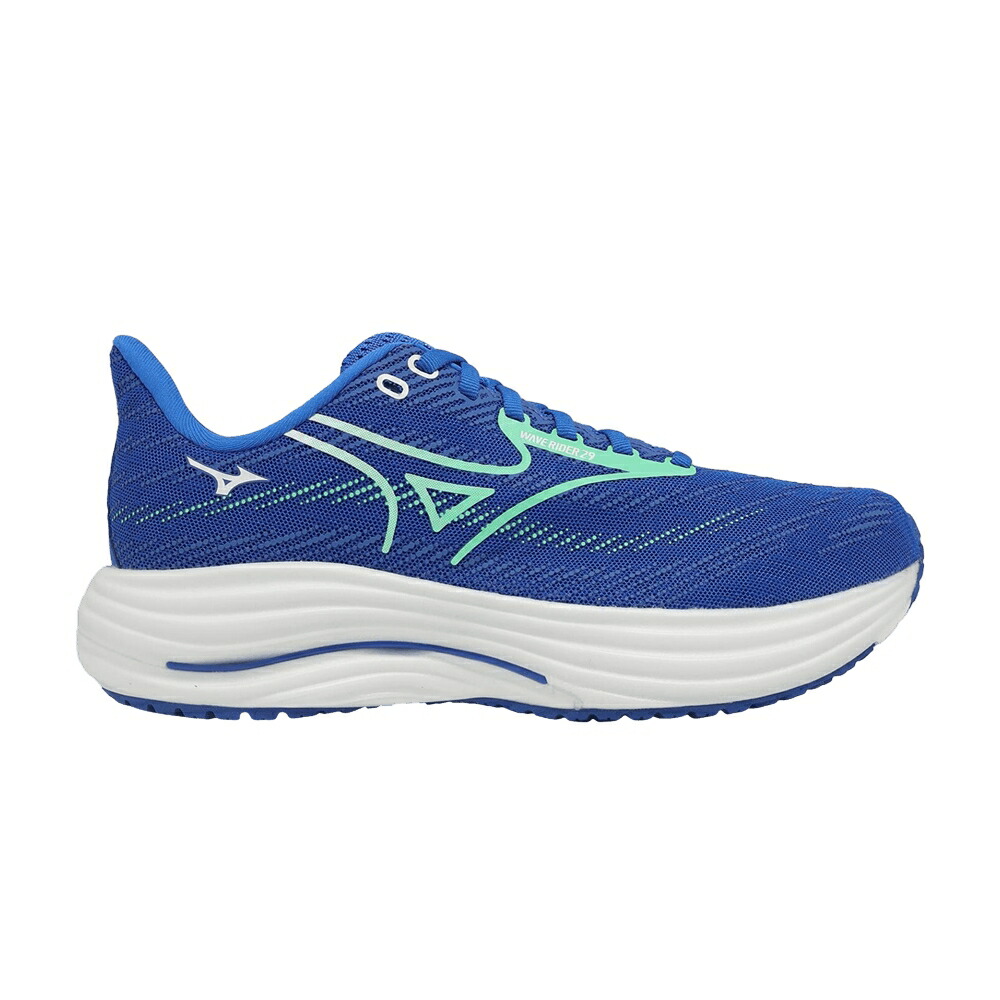 ミズノ 縮くれる ウェイブ 青味 青色 白いこと 白いこと \u0027BLUE WHITE\u0027 スニーカー メンズ MIZUNO WAVE RIDER 29 SUPER WIDE / BLUE WHITE
