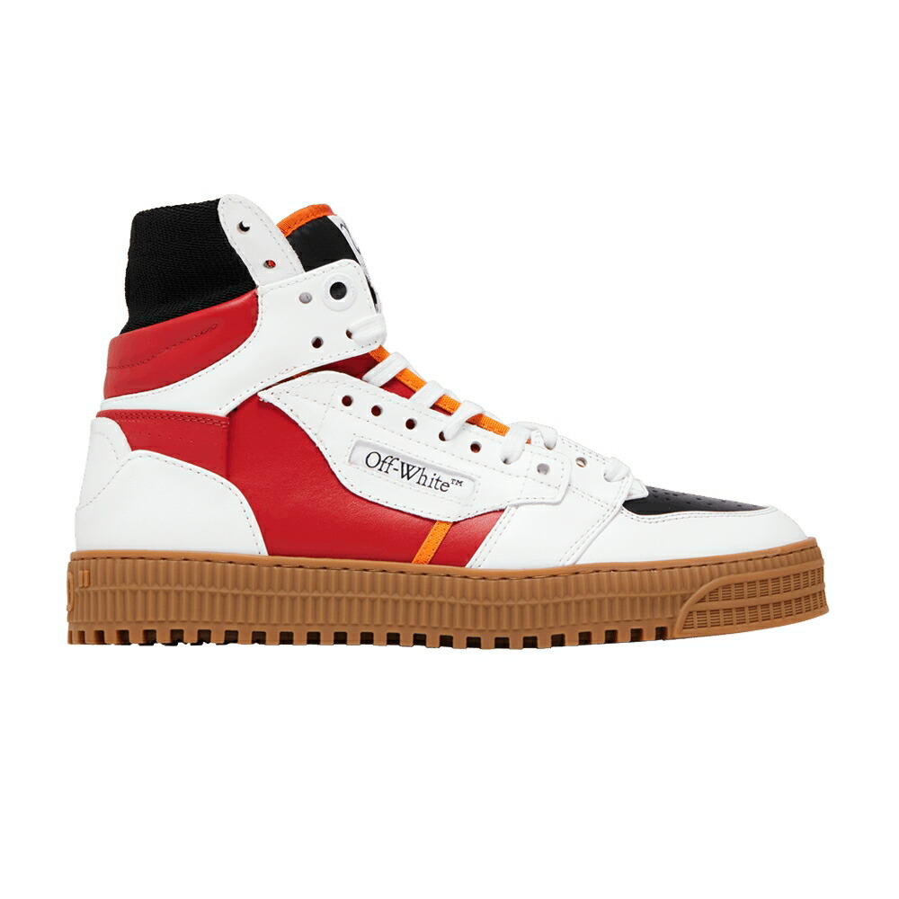 象牙色 ご機嫌 赤 赤いこと 白いこと 白いこと 3.0 \u0027WHITE GUM\u0027 スニーカー メンズ OFF-WHITE OFF-COURT HIGH RED / RED WHITE