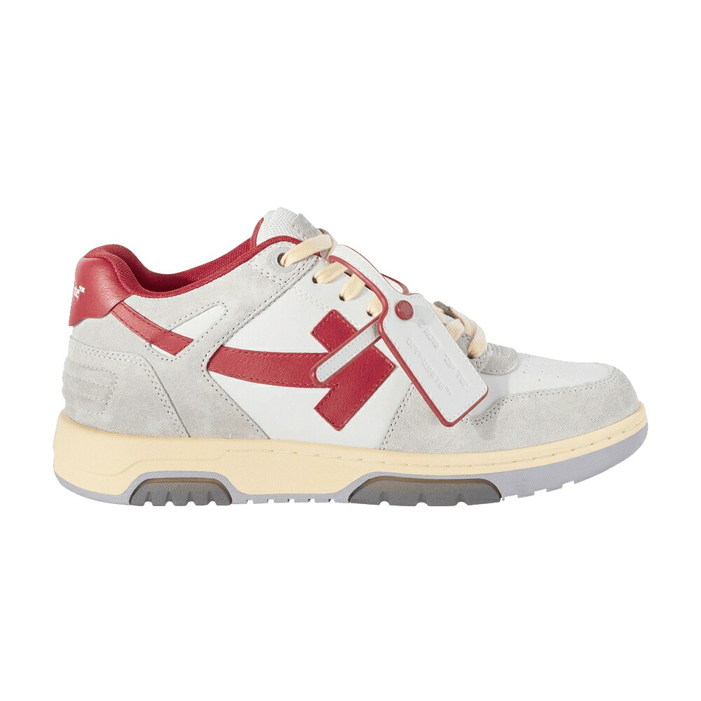 象牙色 薄墨色 薄墨色 赤 赤いこと \u0027LIGHT RED\u0027 スニーカー メンズ OFF-WHITE OUT OF OFFICE LOW GREY / LIGHT GREY RED