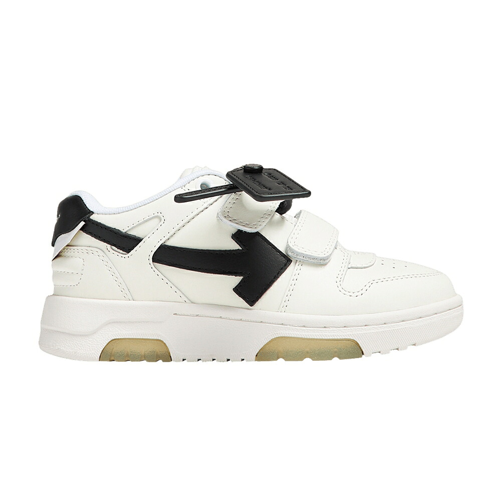 オフホワイト 白色 ホワイト 黒色 ブラック 'WHITE BLACK' スニーカー メンズ OFF-WHITE OUT OF OFFICE STRAPS KIDS / WHITE BLACK｜スニケス