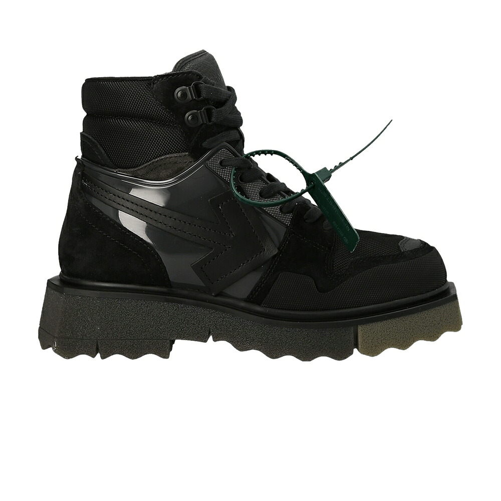 オフホワイト 黒色 ブラック カーキ 'BLACK KHAKI' スニーカー メンズ OFF-WHITE HIKING SPONGE SNEAKERBOOT / BLACK KHAKI