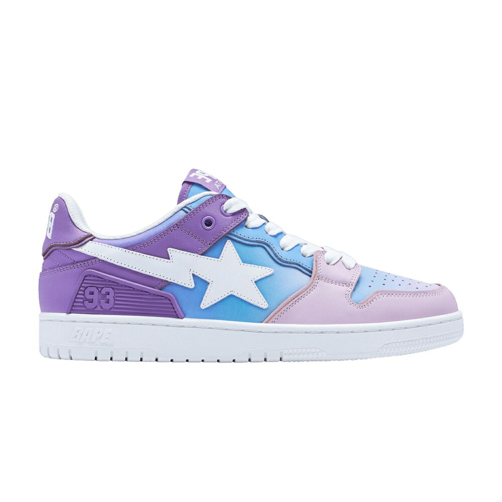 ベイプ 紫 パープル #1 'PURPLE GRADIENT' スニーカー メンズ BAPE SK8 STA M1 / PURPLE