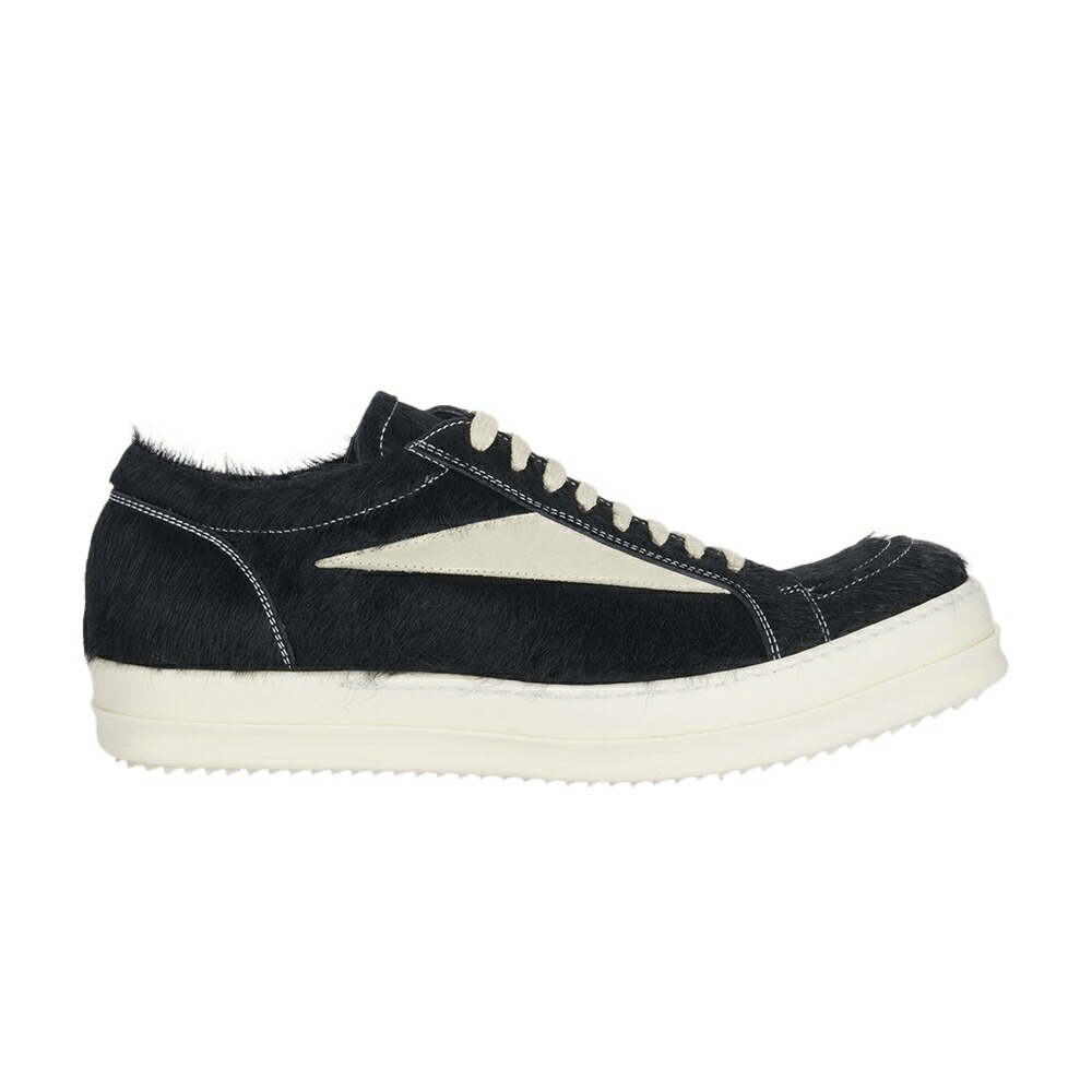 リックオウエンス ビンテージ ヴィンテージ 靴 スニーカー 黒色 ブラック 'BLACK MILK' メンズ RICK OWENS RICK OWENS LIDO RUNWAY VINTAGE SNEAKER / BLACK MILK MILK